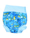A Blue Swim Diapers from Splash About in size 3-6M for boy. (Back View)