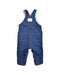 A Blue Long Overalls from Petit Bateau in size 3-6M for boy. (Back View)