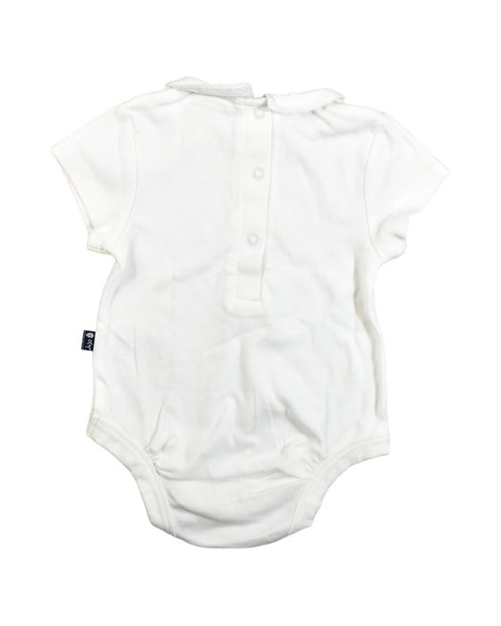 A White Bodysuits from Jojo Maman Bébé in size 6-12M for girl. (Back View)