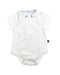 A White Bodysuits from Jojo Maman Bébé in size 6-12M for girl. (Front View)