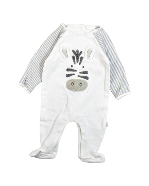 A White Jumpsuits from Jojo Maman Bébé in size 0-3M for boy. (Front View)