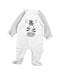 A White Jumpsuits from Jojo Maman Bébé in size 0-3M for boy. (Front View)