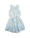 A Blue Sleeveless Dresses from bloomB in size 6T for girl. (Front View)