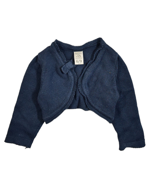 A Navy Cardigans from Nucleo in size 6-12M for girl. (Front View)