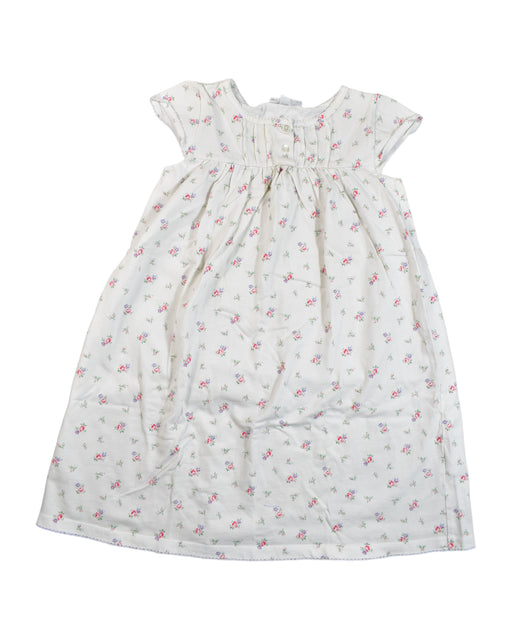 A White Short Sleeve Dresses from The Little White Company in size 4T for girl. (Front View)