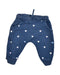 A Blue Sweatpants from Seed in size 0-3M for girl. (Front View)