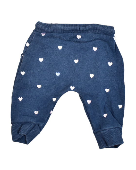 A Blue Sweatpants from Seed in size 0-3M for girl. (Back View)