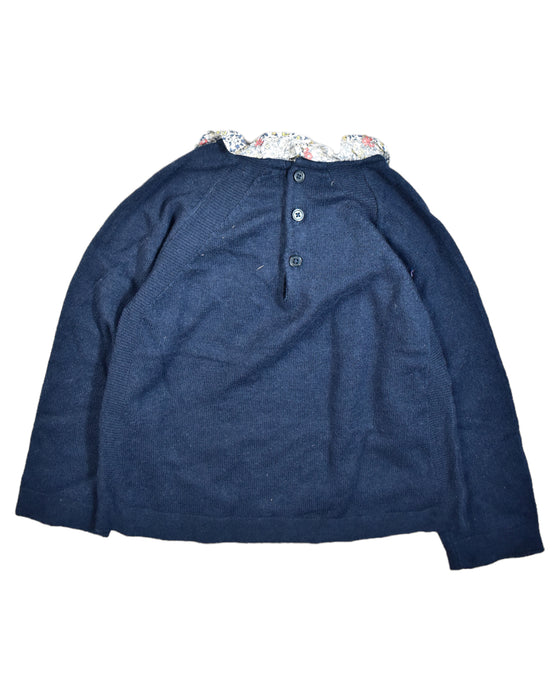 A Blue Knit Sweaters from Bout'Chou in size 3T for girl. (Back View)