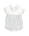 A White Rompers from Patachou in size 0-3M for girl. (Front View)