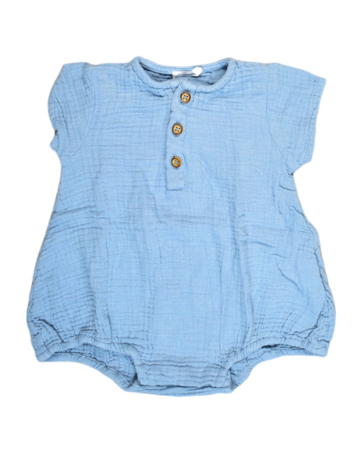 A Blue Bodysuits from Bout'Chou in size 0-3M for girl. (Front View)