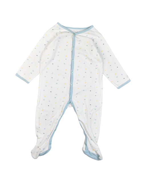 A White Onesies from Chateau de Sable in size 6-12M for boy. (Front View)