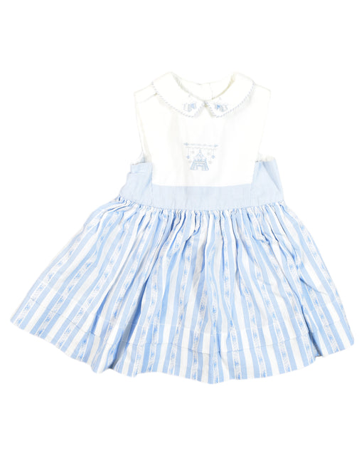 A Blue Sleeveless Dresses from Tartine et Chocolat in size 0-3M for girl. (Front View)