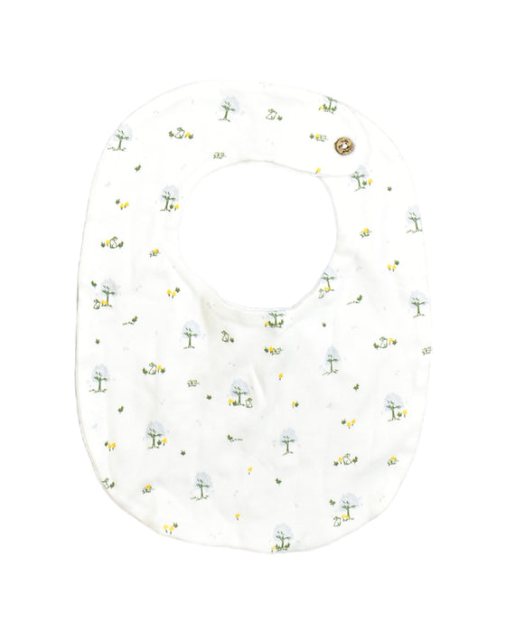 A White Bibs from Chateau de Sable in size O/S for neutral. (Front View)