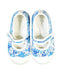 A Blue Flats from Jacadi in size 18-24M for girl. (Back View)