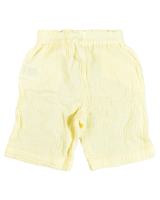 A Yellow Shorts from Seed in size 6-12M for girl. (Back View)