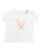 A White Short Sleeve Tops from Seed in size 6-12M for girl. (Front View)