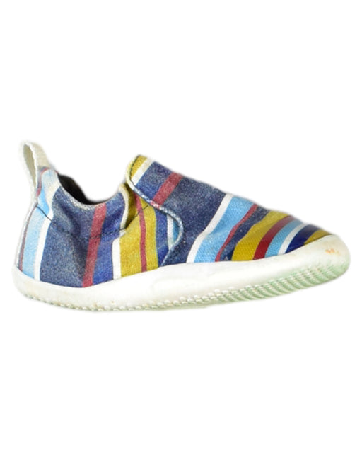 A Multicolour Slip Ons from Bobux in size 12-18M for neutral. (Front View)