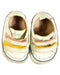 A White Sneakers from Tip Toey Joey in size 12-18M for girl. (Back View)