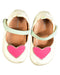 A White Flats from Tip Toey Joey in size 18-24M for girl. (Back View)