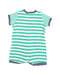 A Green Rompers from Petit Bateau in size 3-6M for boy. (Back View)
