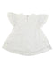 A White Short Sleeve Dresses from Chateau de Sable in size 12-18M for girl. (Back View)