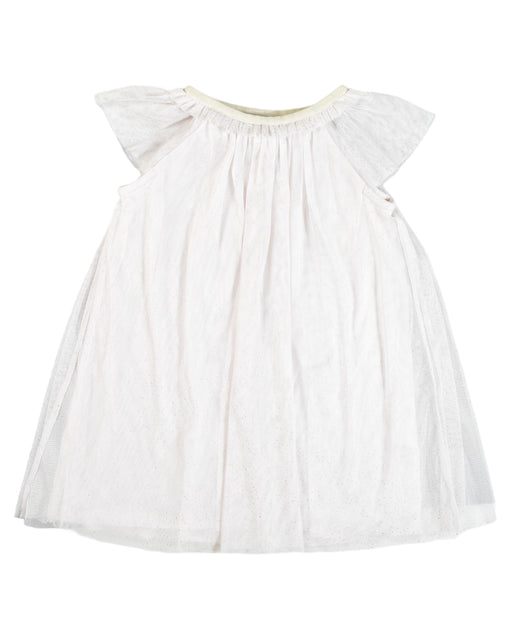 A White Short Sleeve Dresses from The Little White Company in size 2T for girl. (Front View)