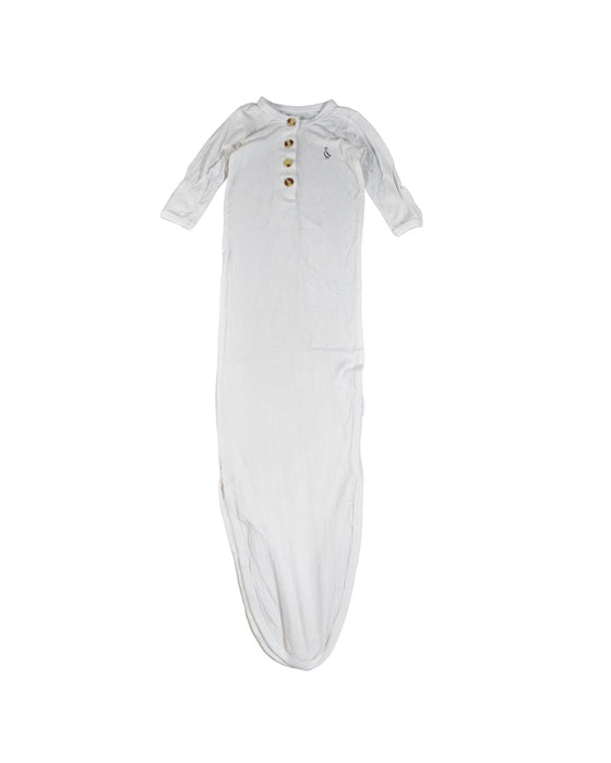 A White Pyjama Sets from Raph and Remy in size 3-6M for neutral. (Front View)