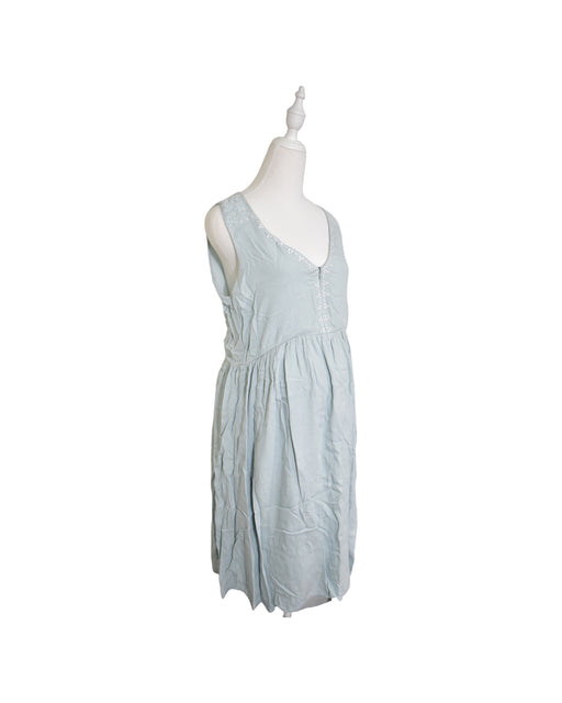 A Grey Sleeveless Dresses from Seraphine in size M for maternity. (Front View)