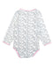 A Grey Bodysuits from Petit Bateau in size 3T for girl. (Back View)
