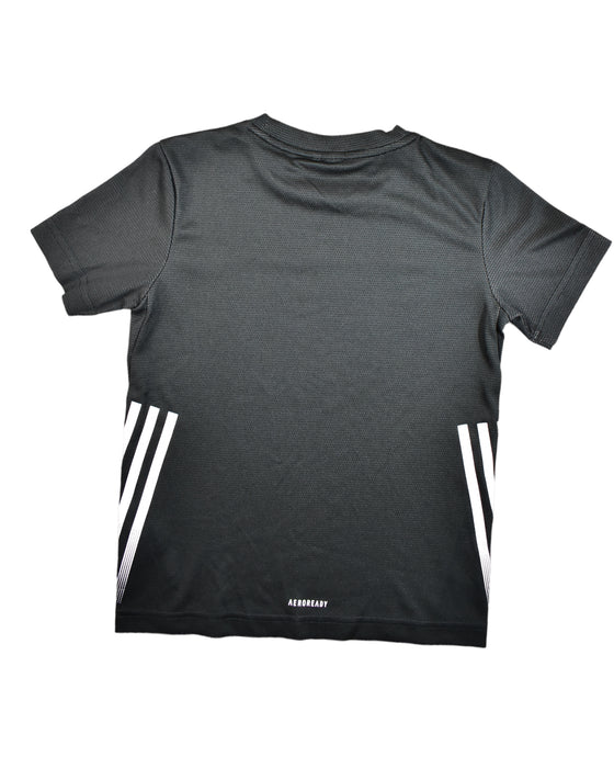 A Black Active Tops from Adidas in size 8Y for boy. (Back View)