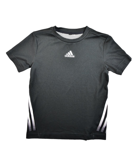 A Black Active Tops from Adidas in size 8Y for boy. (Front View)