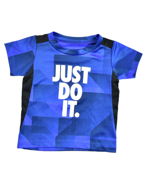 A Blue T Shirts from Nike in size 6-12M for boy. (Front View)