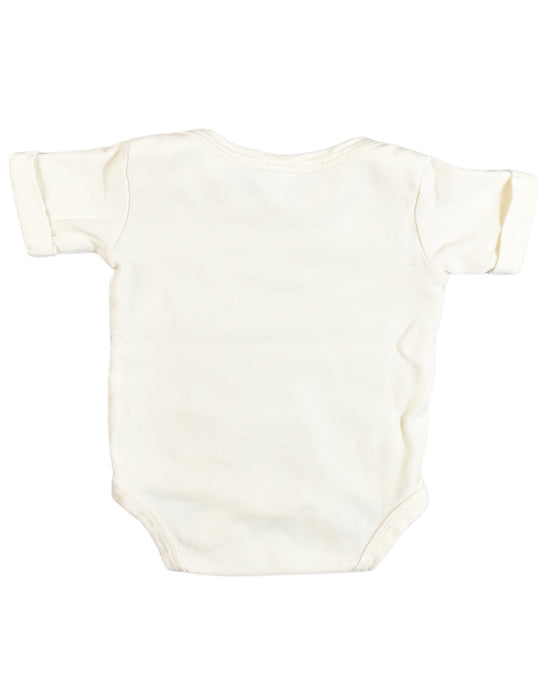 A Ivory Short Sleeve Bodysuits from Kate Quinn in size Newborn for neutral. (Back View)