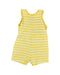 A Yellow Rompers from Petit Bateau in size 2T for boy. (Back View)