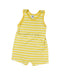 A Yellow Rompers from Petit Bateau in size 2T for boy. (Front View)