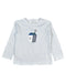 A White Long Sleeve Tops from Organic Mom in size 6T for girl. (Front View)