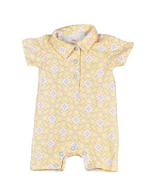 A Yellow Rompers from Elly in size 0-3M for boy. (Front View)
