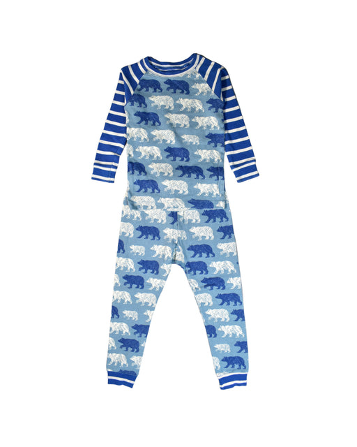 A Blue Pyjama Sets from Hatley in size 4T for boy. (Front View)
