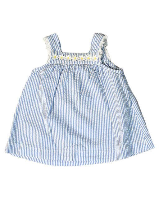 A Blue Sleeveless Dresses from Confiture in size 3-6M for girl. (Front View)