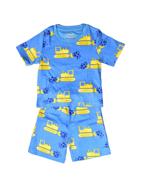 A Blue Pyjama Sets from Jojo Maman Bébé in size 12-18M for boy. (Front View)