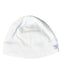 A White Beanies from Petit Bateau in size 0-3M for neutral. (Back View)