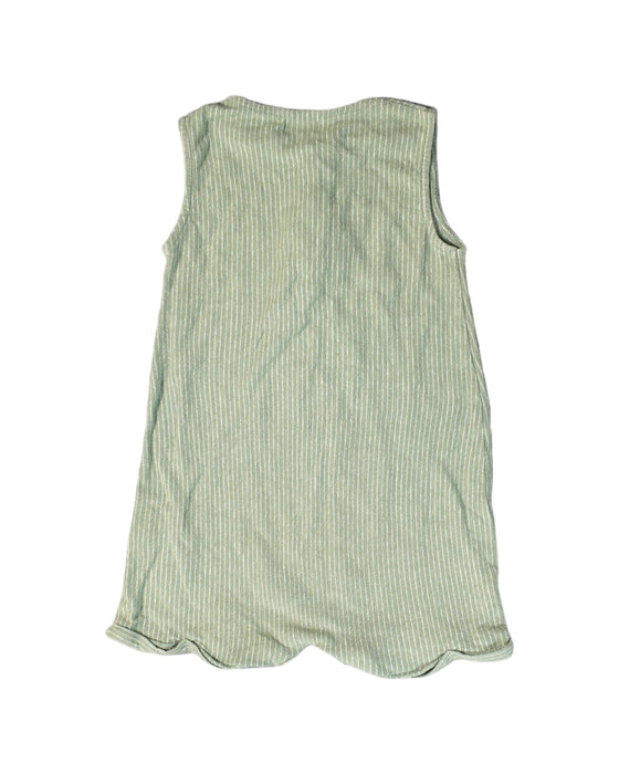 A Green Sleeveless Dresses from Play Up in size 6-12M for girl. (Back View)