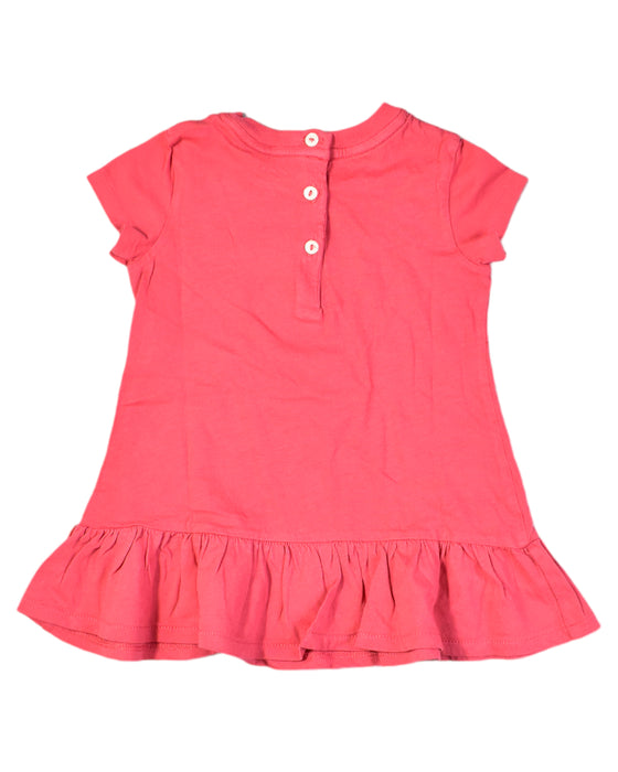 A Red Short Sleeve Dresses from Ralph Lauren in size 6-12M for girl. (Back View)