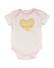 A White Bodysuits from Juicy Couture in size 6-12M for girl. (Front View)