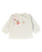 A White Long Sleeve Tops from Kingkow in size 0-3M for girl. (Front View)
