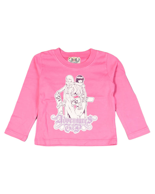 A Pink Long Sleeve Tops from Juicy Couture in size 2T for girl. (Front View)