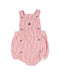 A Red Overall Shorts from Ralph Lauren in size 3-6M for girl. (Front View)
