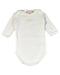 A White Bodysuits from Bonpoint in size 3-6M for girl. (Front View)