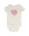 A Grey Bodysuits from Juicy Couture in size 6-12M for girl. (Front View)