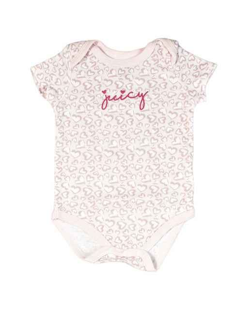 A Pink Bodysuits from Juicy Couture in size 6-12M for girl. (Front View)